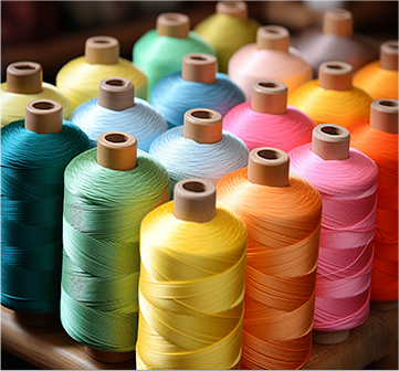 How does doped-dyed polyester yarn achieve a balance between environmental friendliness and high performance?